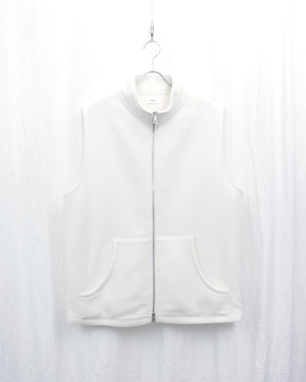 RIER / FLEECE FULL ZIP GILET (NFL18 X02) White – Mukta / Sal
