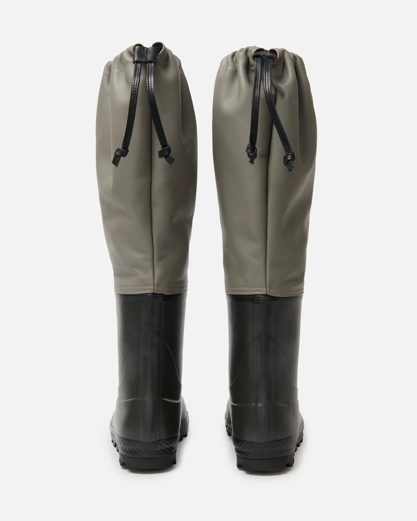 RIER / FARMER RAIN BOOTS (SHO25 BTS) Forest Inox Leather – Mukta / Sal