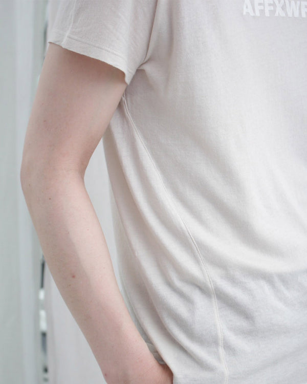 SHOULDERLESS TEE (SS24T0V2) Dust White