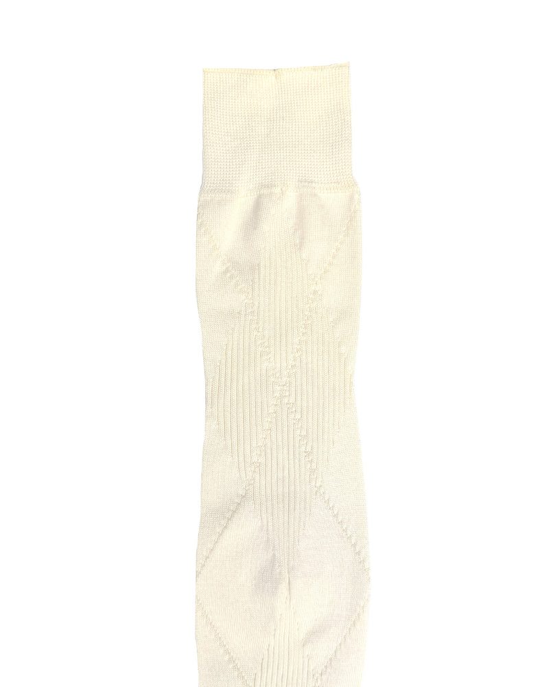 Mukta / Sal / "SMITH" ARGYLE SOCKS - Ecru (NOUTOMI-02)