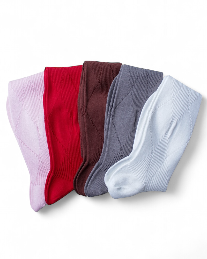 Mukta / Sal / "SMITH" ARGYLE SOCKS - Love (NOUTOMI-02)