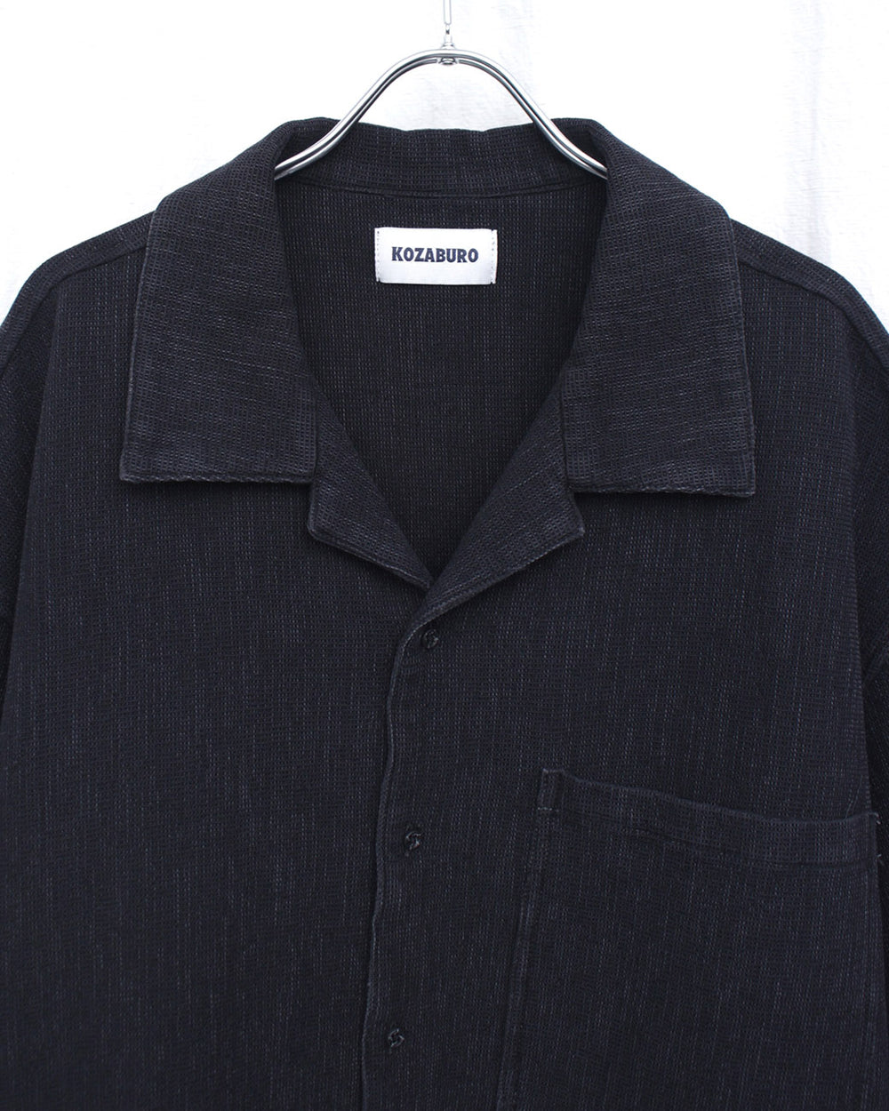 KOZABURO / SHORT SLEEVE OVERSIZE CAMP COLLAR SHIRT (0218-S-001