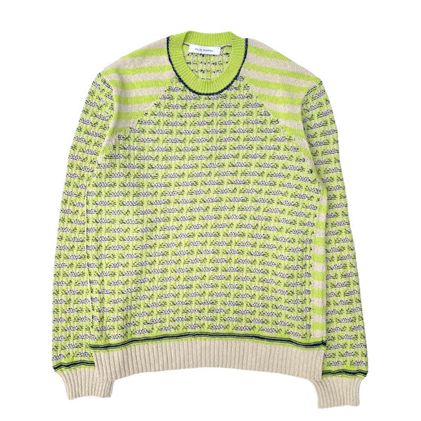 UNITY SWEATER (MS24KN07-CO16-700) Lime And Beige