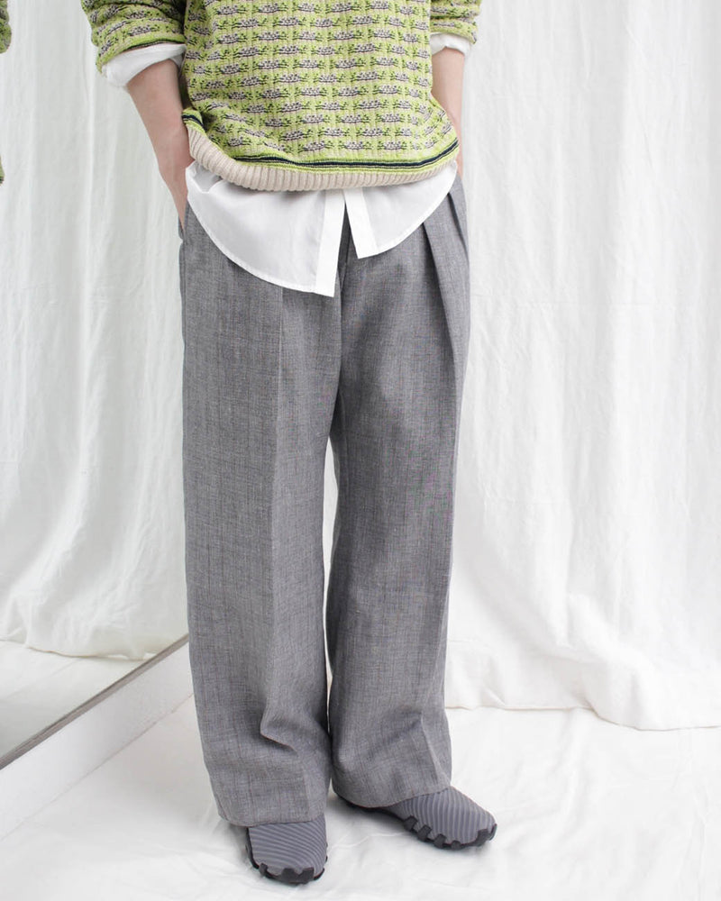 DONI'S TROUSERS (E10P002) Grey Stripe
