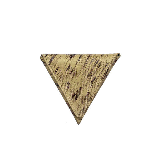 TRIANGLE COIN CASE (B02W CO-26) Bamboo Beige