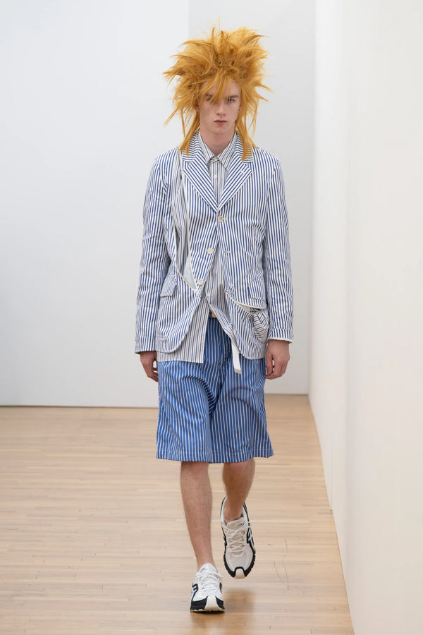 COMME DES GARÇONS SHIRT / STRIPE COTTON POPLIN SHORTS (FQ-P506-051