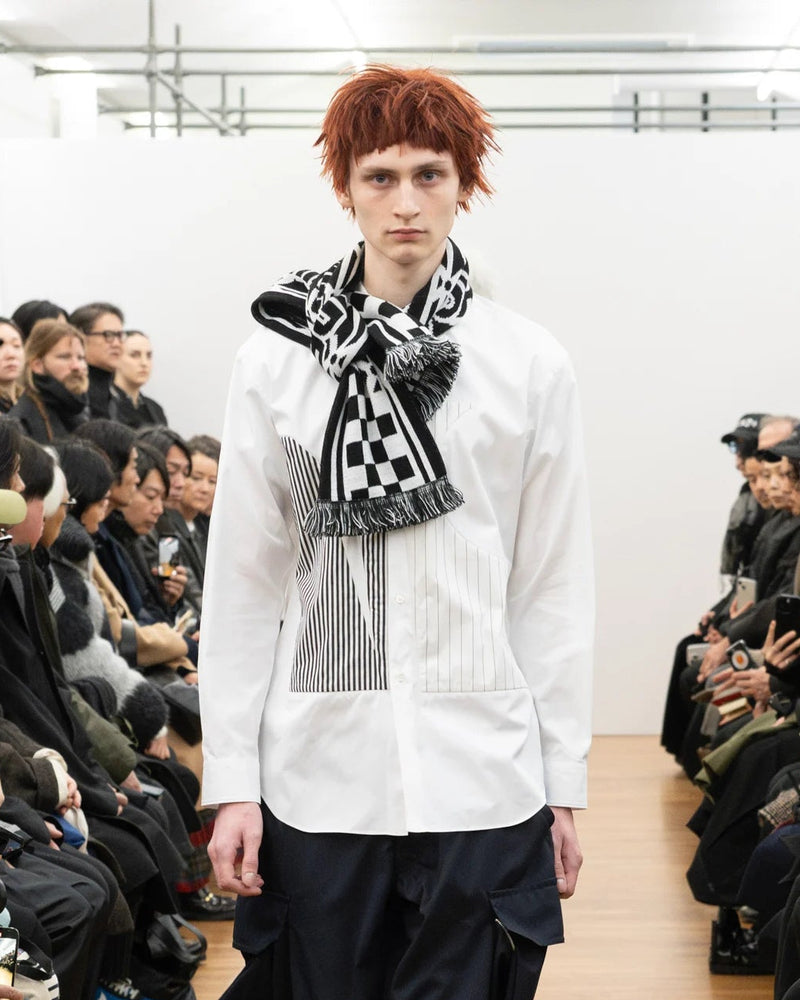 COMME DES GARÇONS SHIRT / KNITTED SCARVES (FR-K401-051) Black