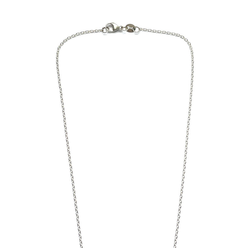SILVER BUTTON NECKLACE (SS21NECKLACE1) Silver