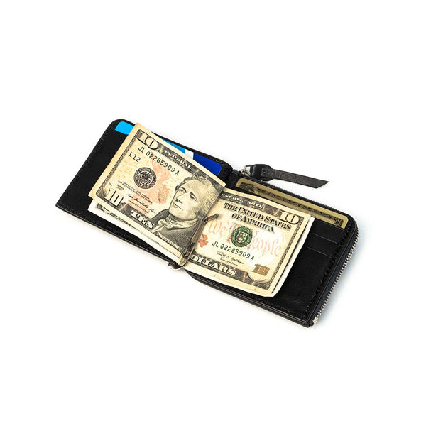 MOLDED MONEY CLIP WALLET (B01QWL-61) Black