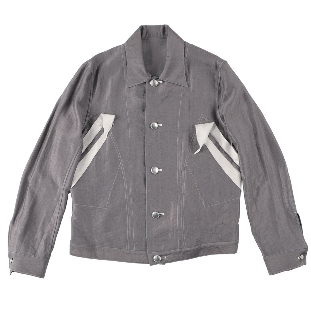 sulvam サルバム SLIM SHORT BLOUSON (SR-J09-400) Gray