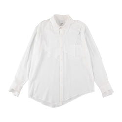 ASYMMETRY BUZAM SHIRT (SS-B06-010) White