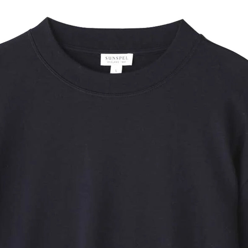 SUVIN GIZA LONG SLEEVE T-SHIRT (572-1969509) Dark Navy