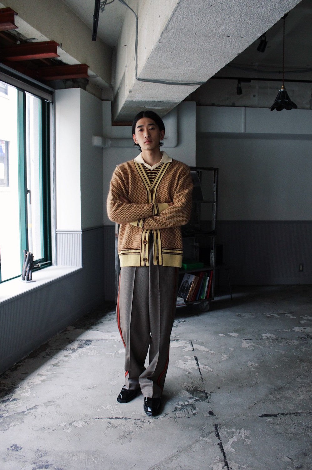 MHL. 定価3.1万ORGANICCOTTONGABARDINEトラウザー美品