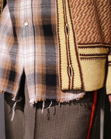 ensou. エンソウ BROKEN WESTERN SHIRT (BROKEN WESTERN SHIRT) Brown