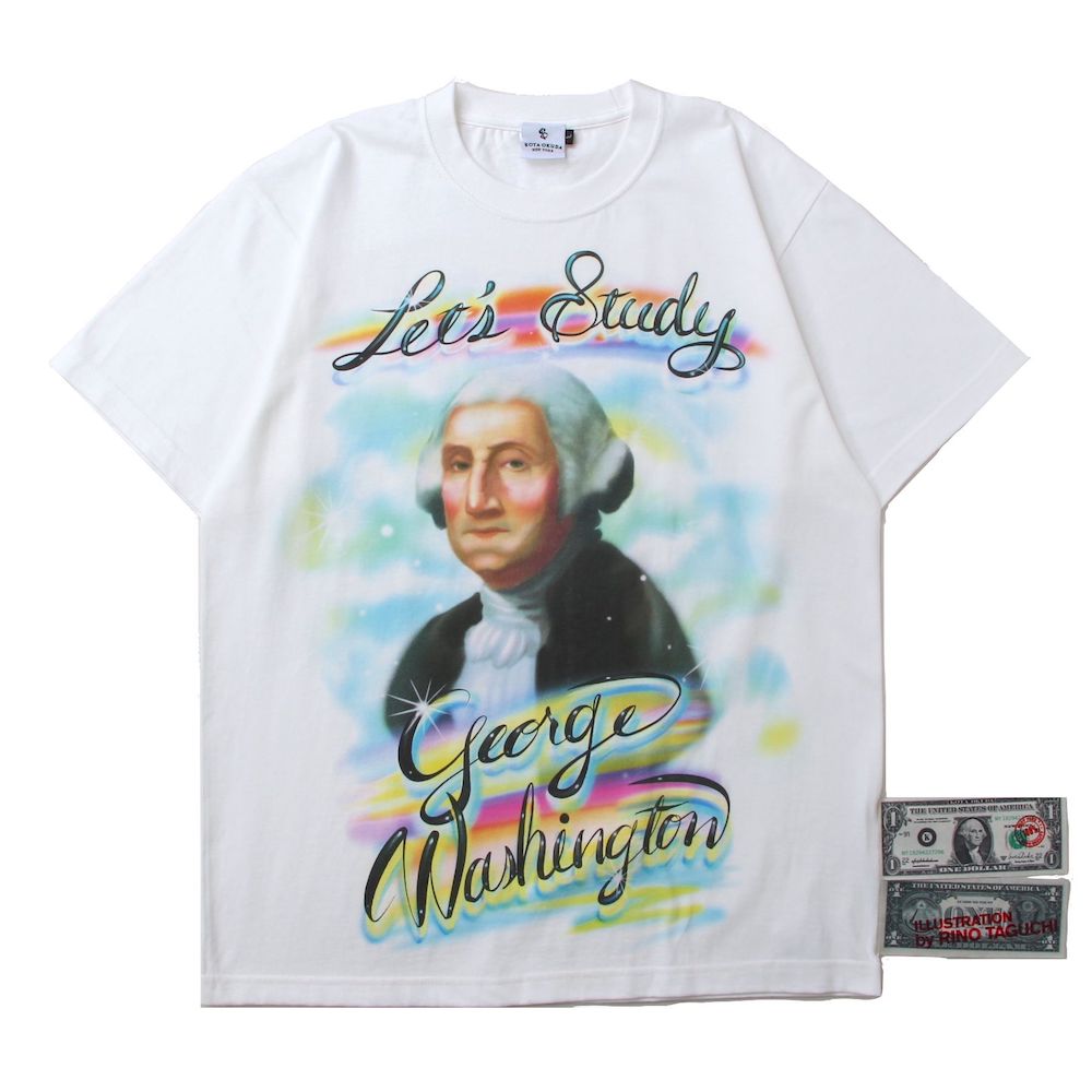 KOTA OKUDA / ×RINO TAGUCHI WASHINGTON AIR BRUSH SS TEE – Mukta / Sal