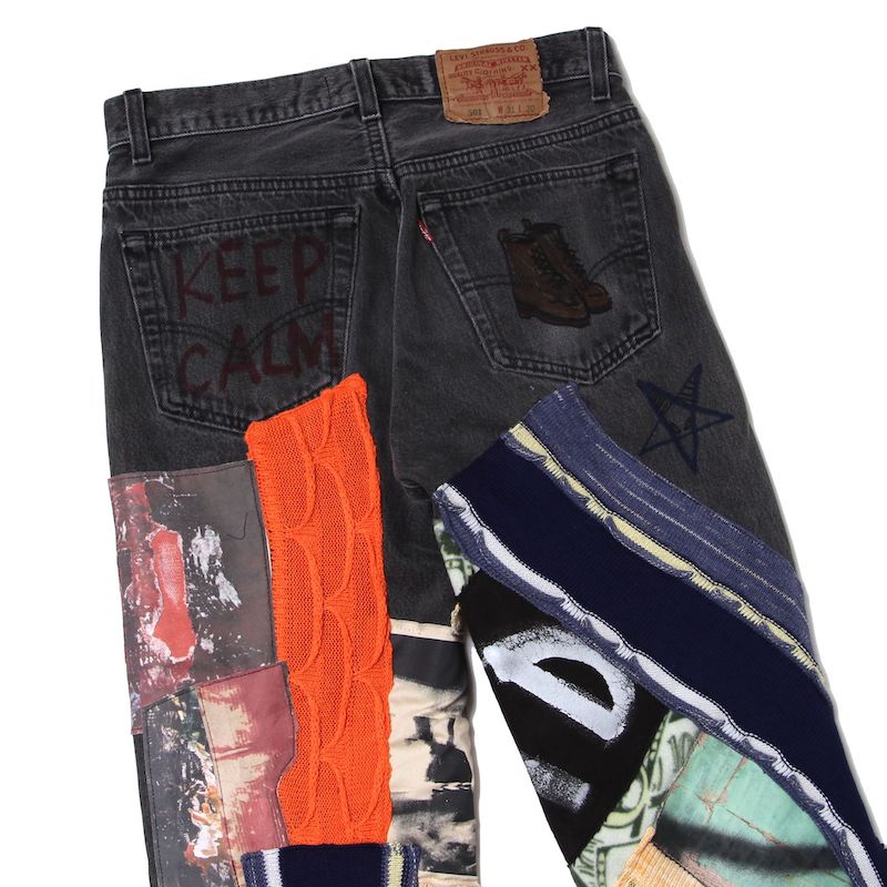 Custom Denim Pants (BLK)