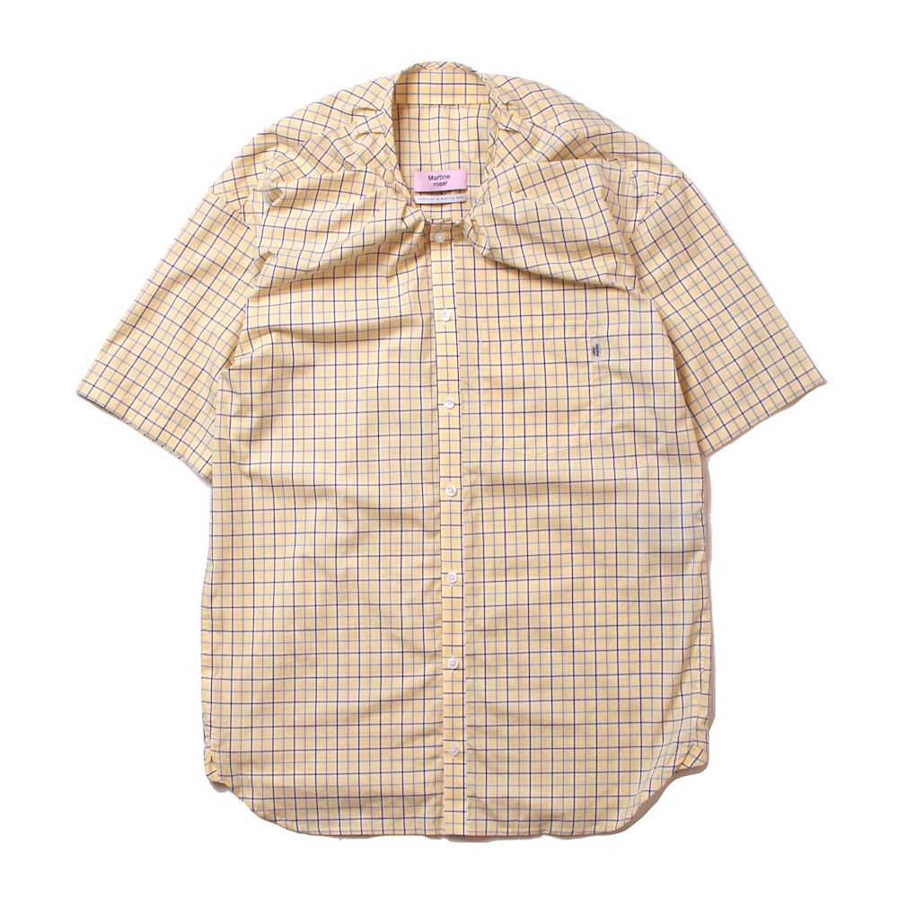 Martine Rose マーティンローズ TUCK NECK S/S SHIRT タックネック