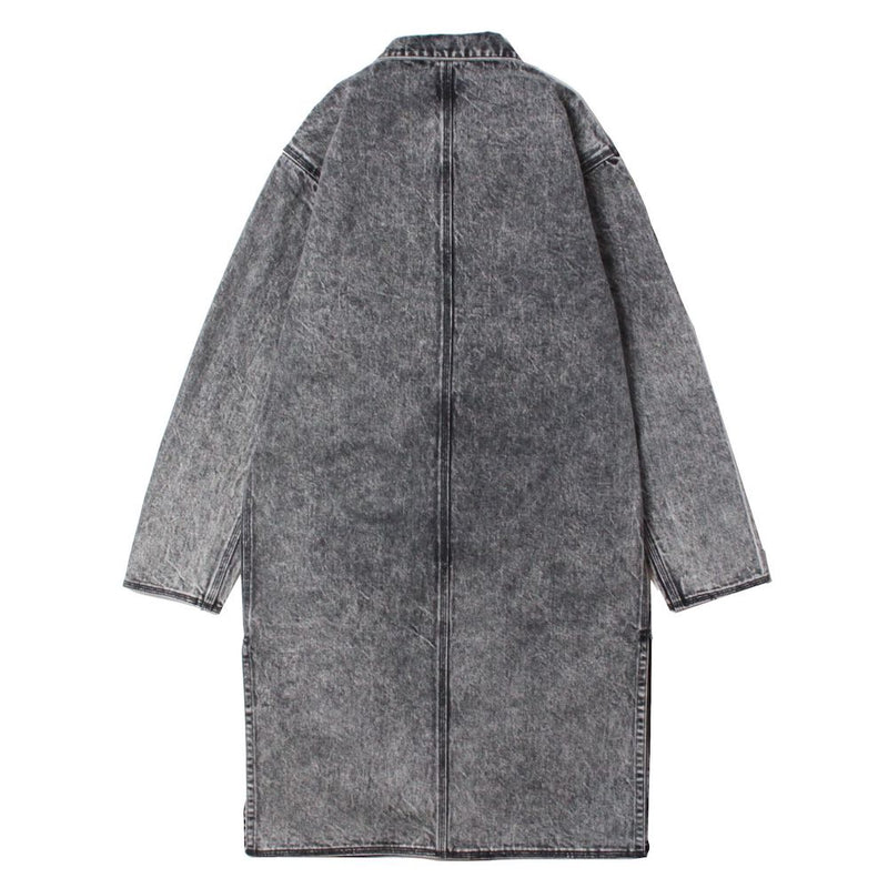 COTTON  OVERDYE ORIENTAL WORK COAT (O-016-ODS-D) Black Denim