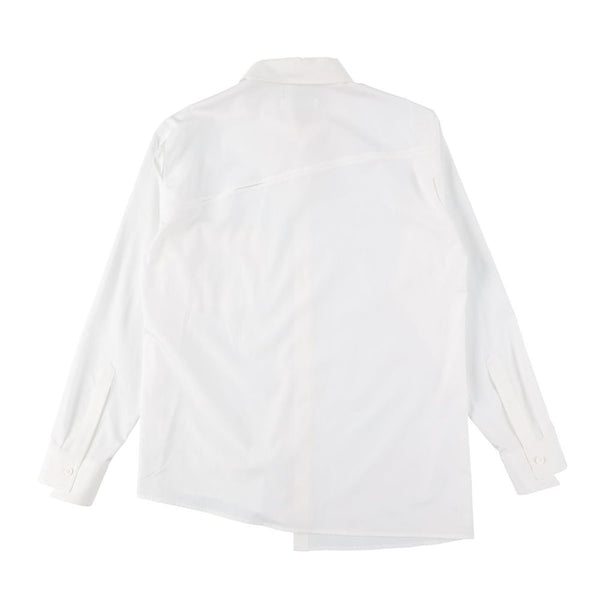 SLASH STAND COLLAR SHIRTS (SQ-B01-001) White