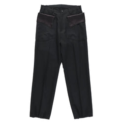 CENTER PRESSED TROUSERS  (SQ-P03-100) Black