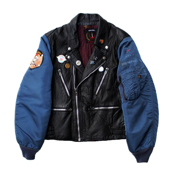 Vintage Custom Leather Jacket (BLK)